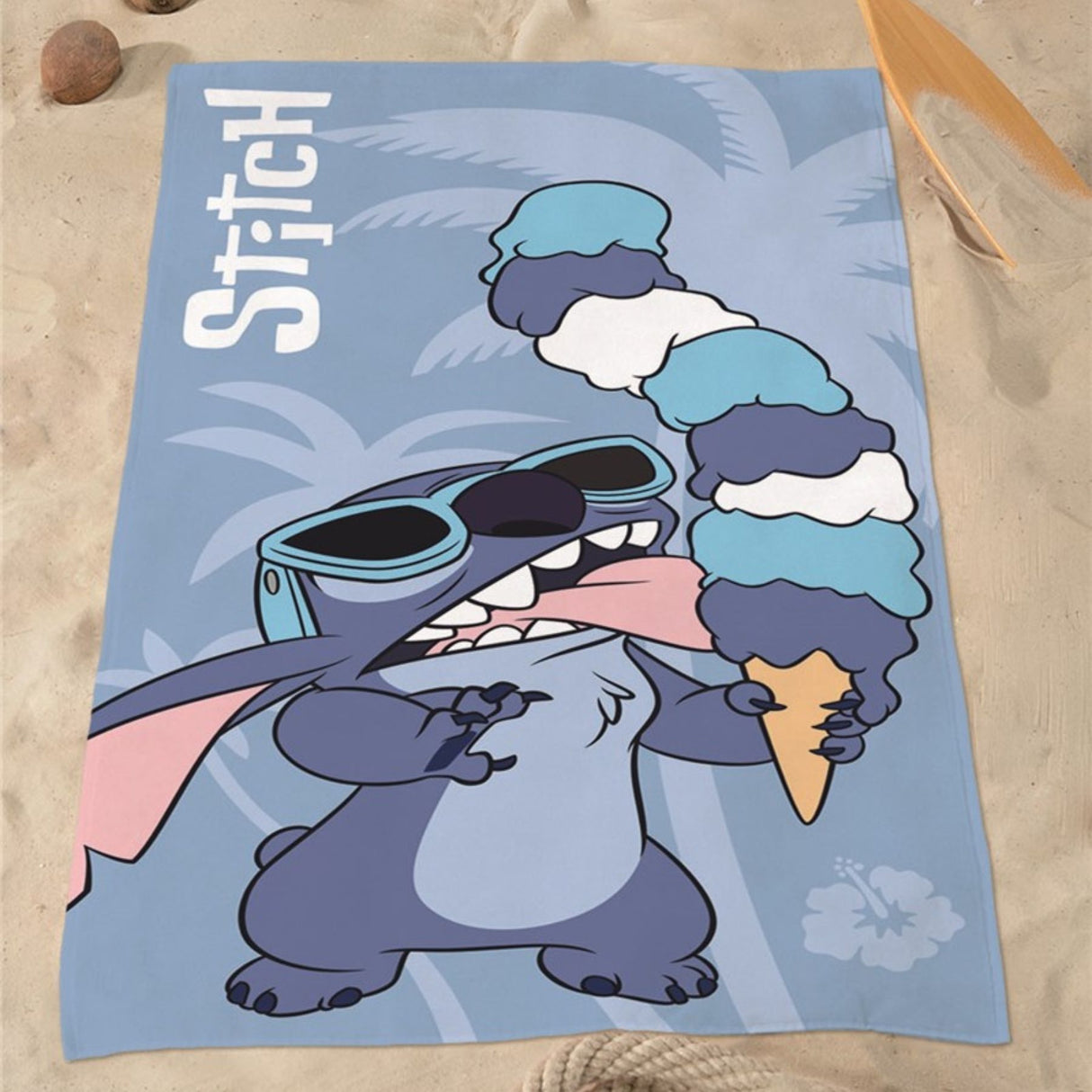 Lilo & Stitch strandhåndklæde 70x140 "Stitch med Is"