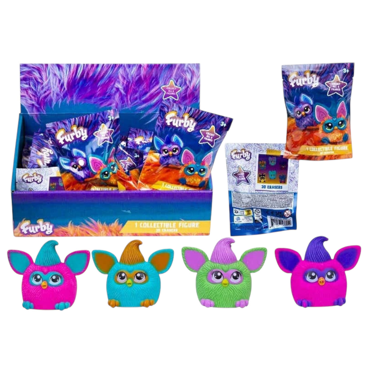 Furby surprise bag 3D figur/Viskelæder