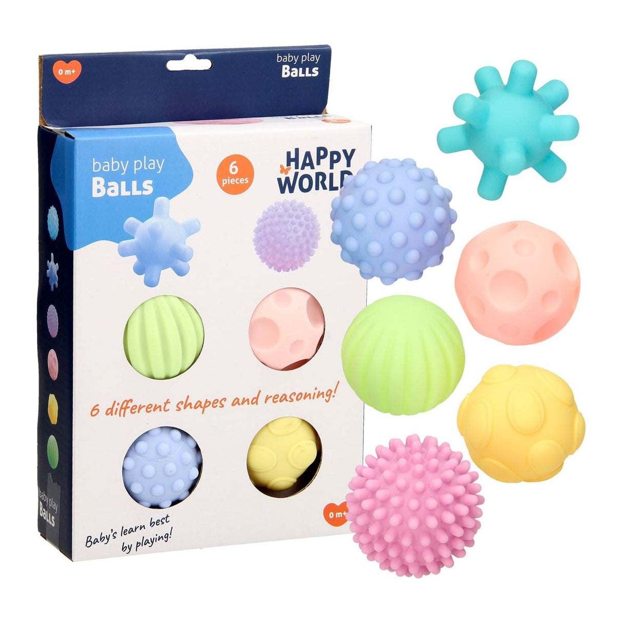 Happy World sanse bolde 6 stk