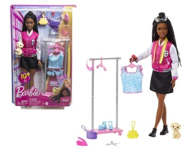 BARBIE BROOKLYN STYLIST SÆT DUKKE + TILBEHØR