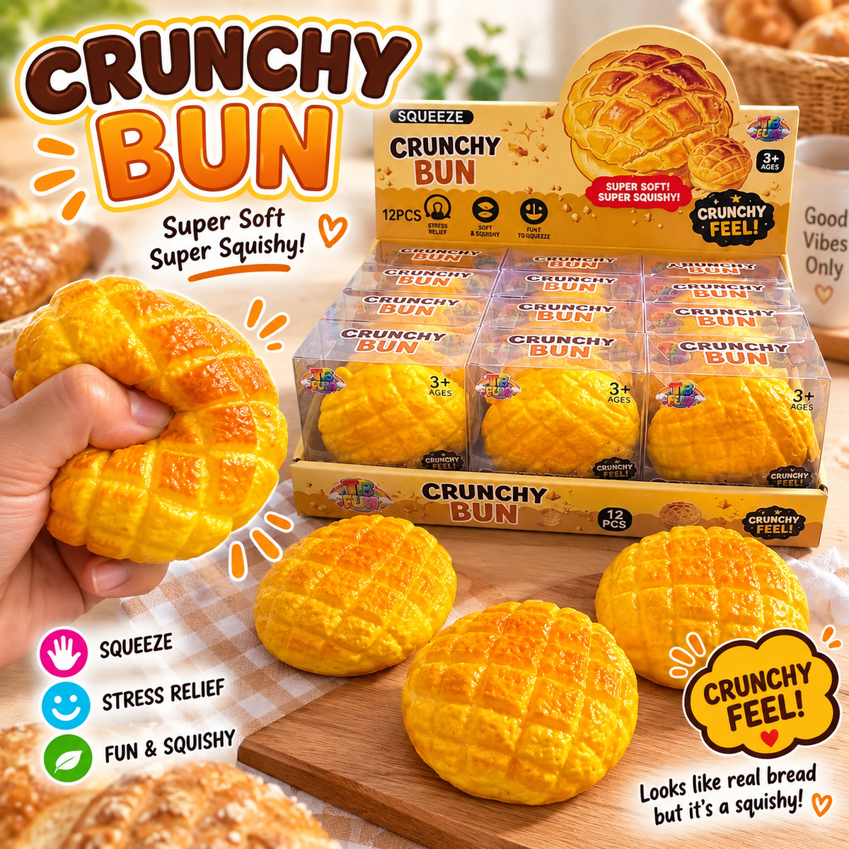 Crunchy bun Squishy