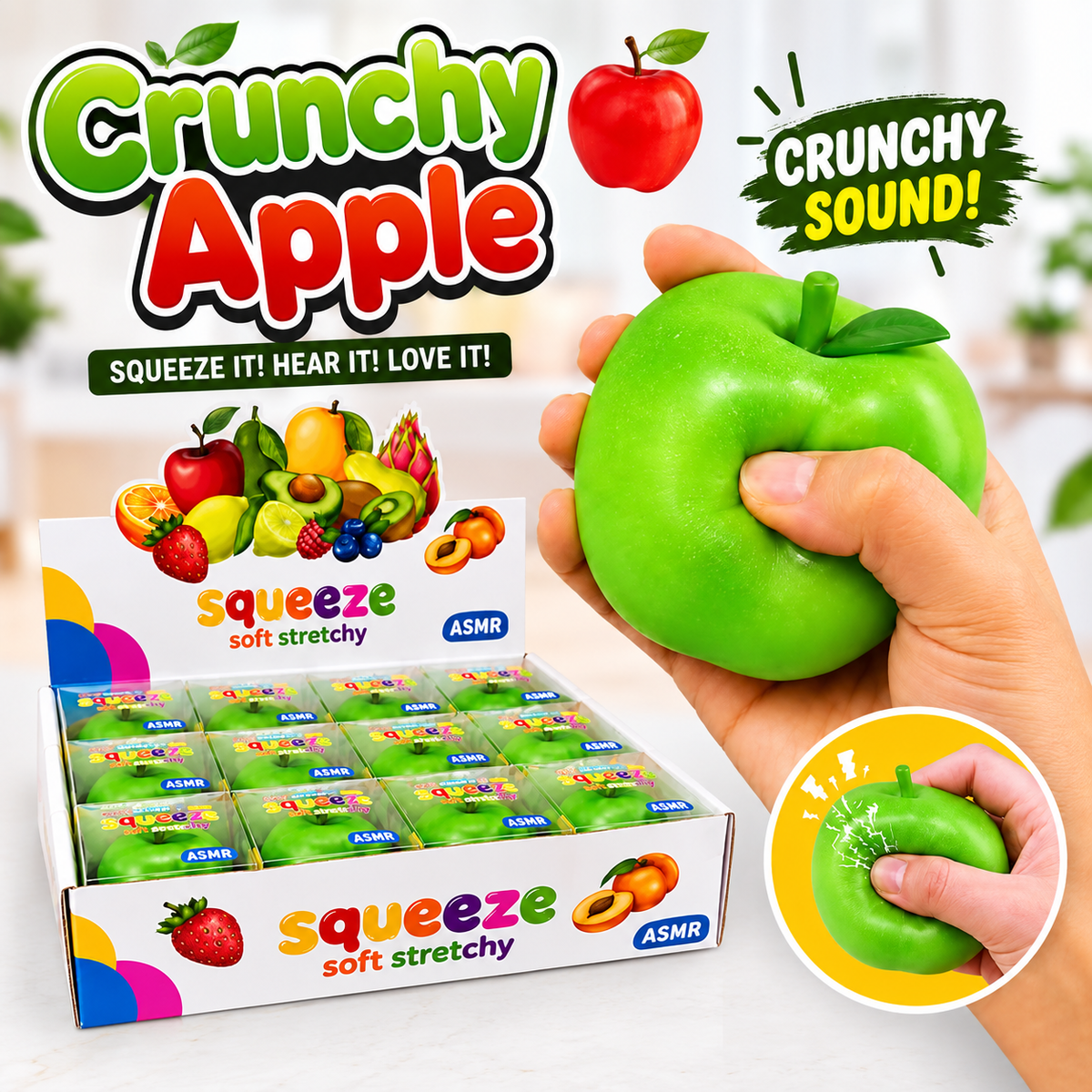 Crunchy æble Squishy