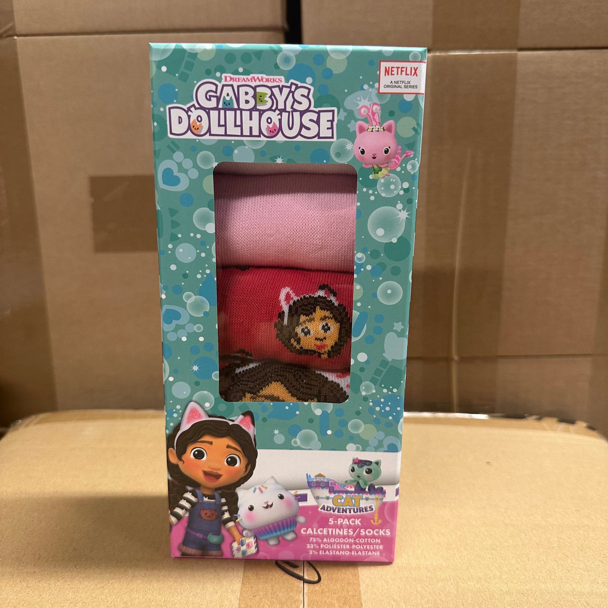 Gabbys dukkehus 5 pak strømper