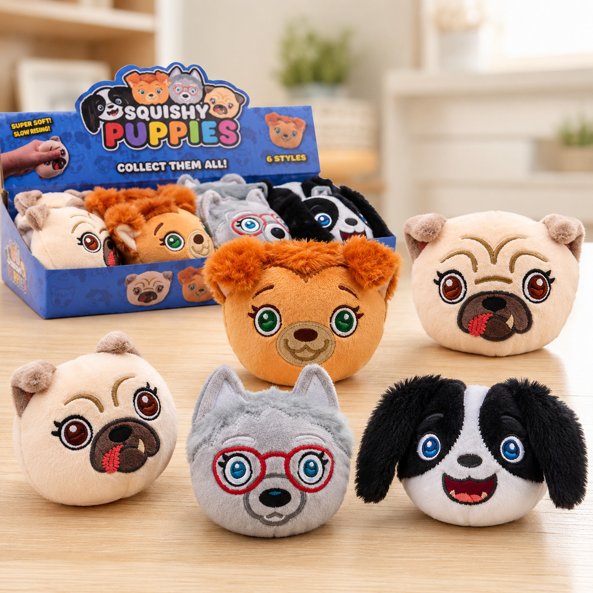 Squishy plush puppies