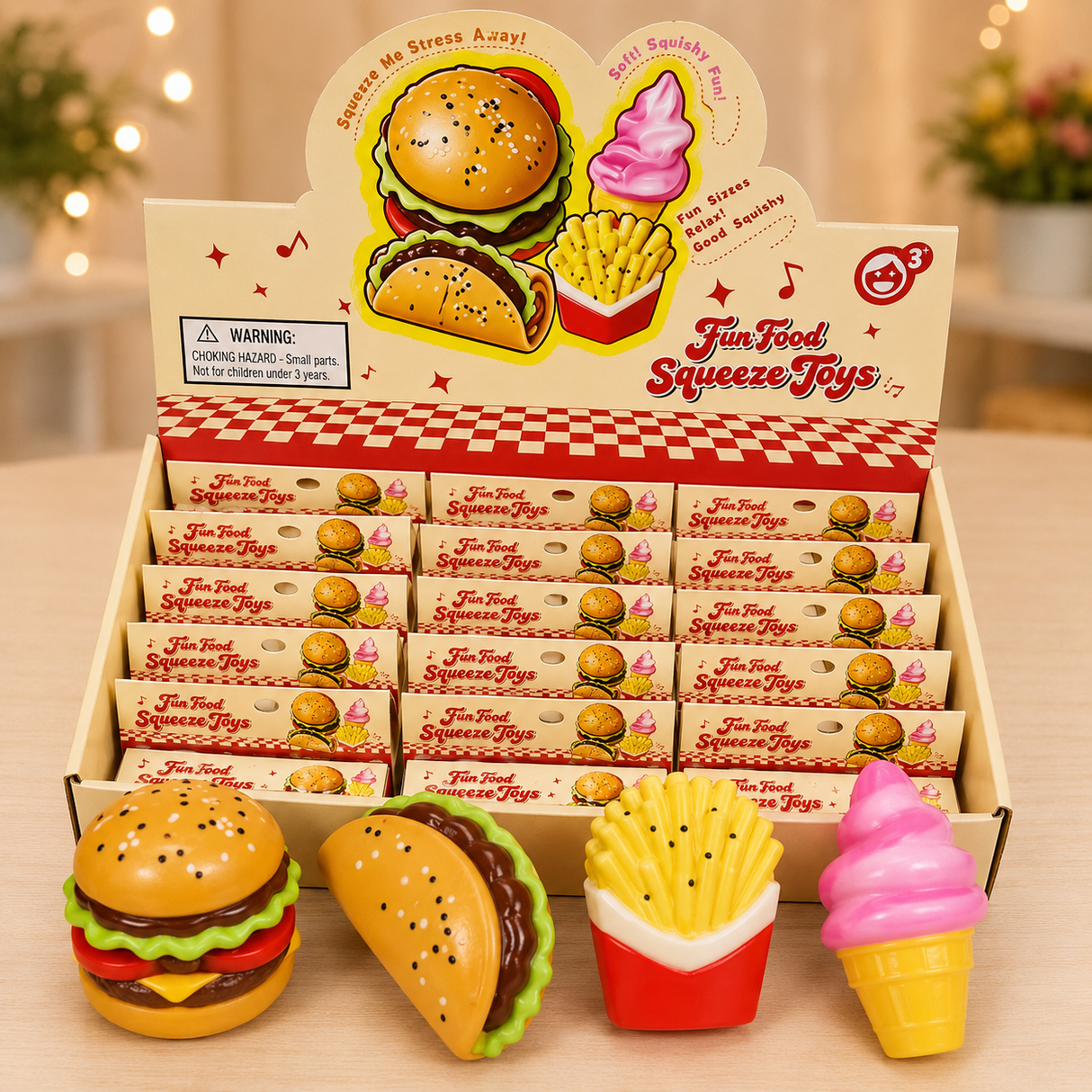 Squishy fastfood 8-10 cm (leveres assorteret)