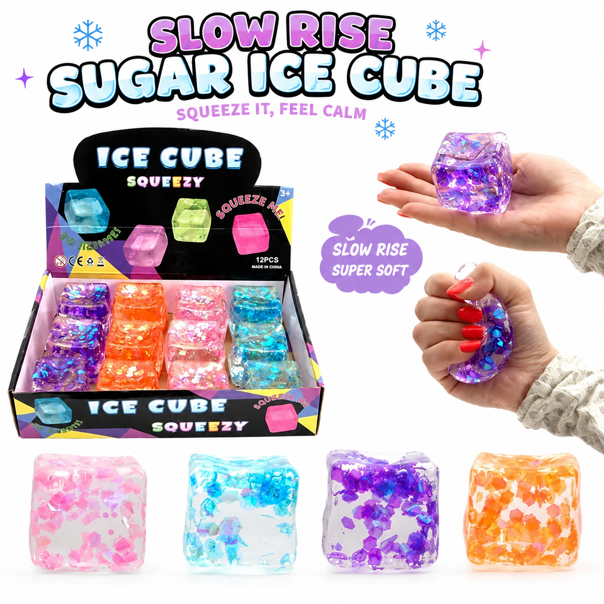 Slow rise sugar ice cube