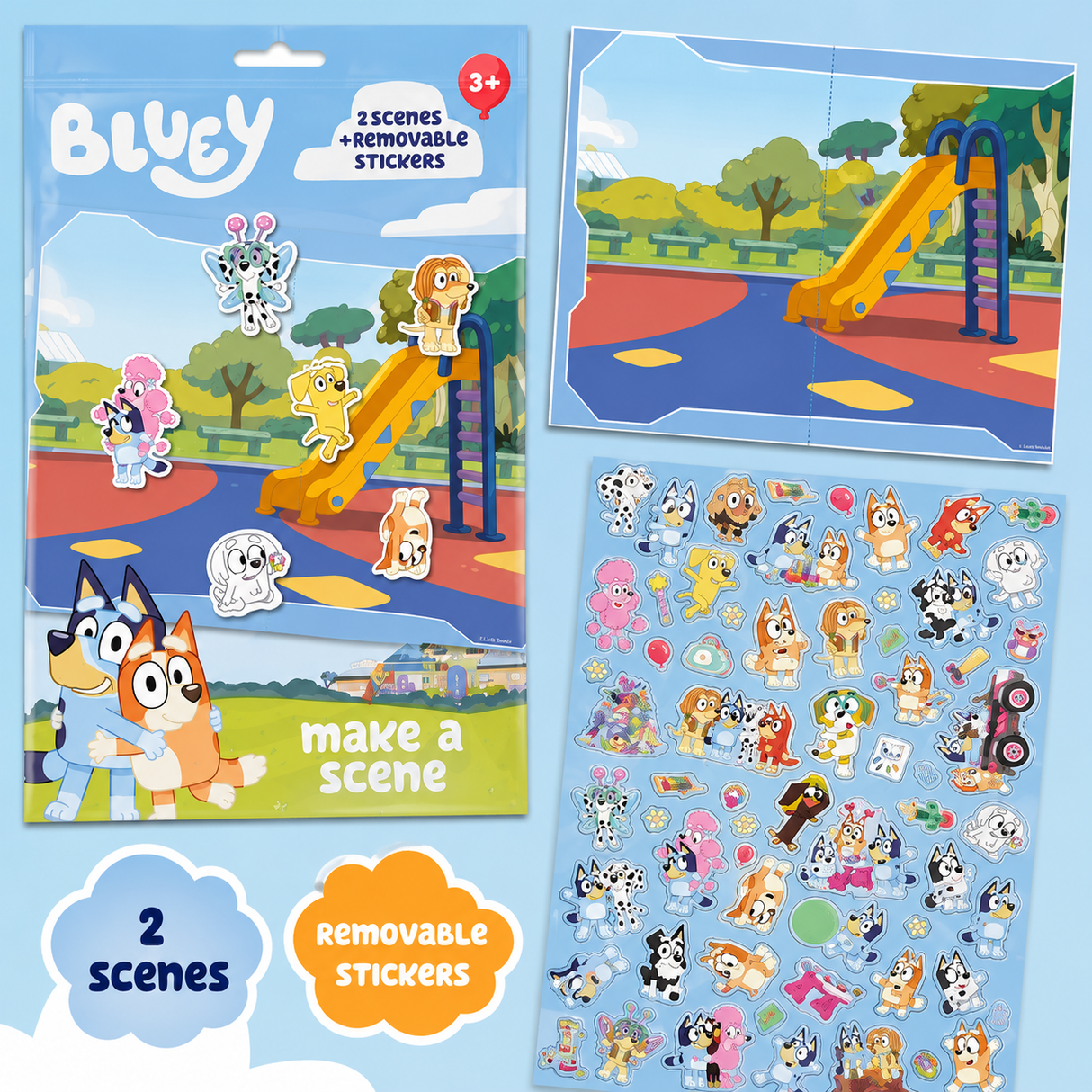 Bluey "Make a scene" klistermæke bog