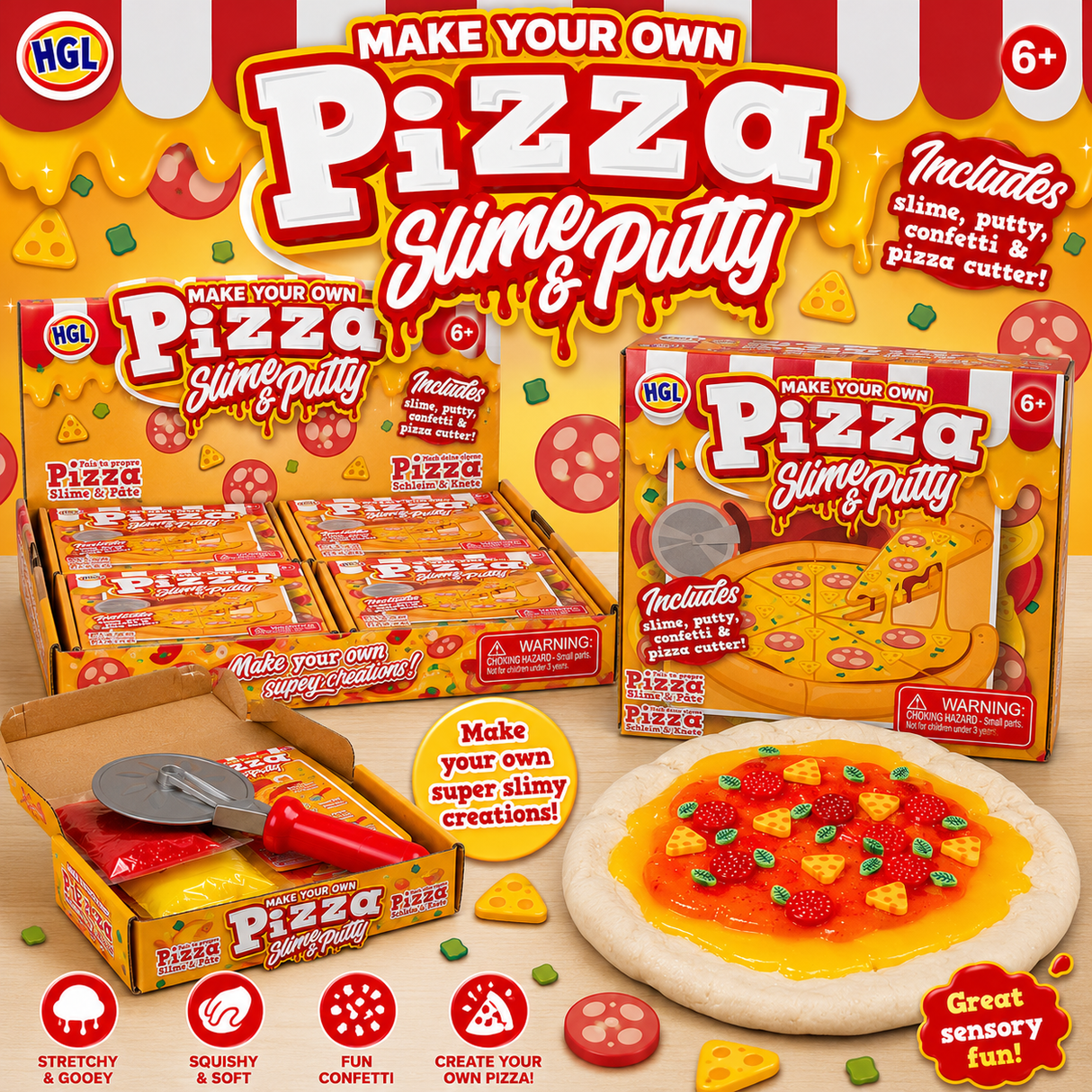 Lav din egen Pizza - Slime & Putty