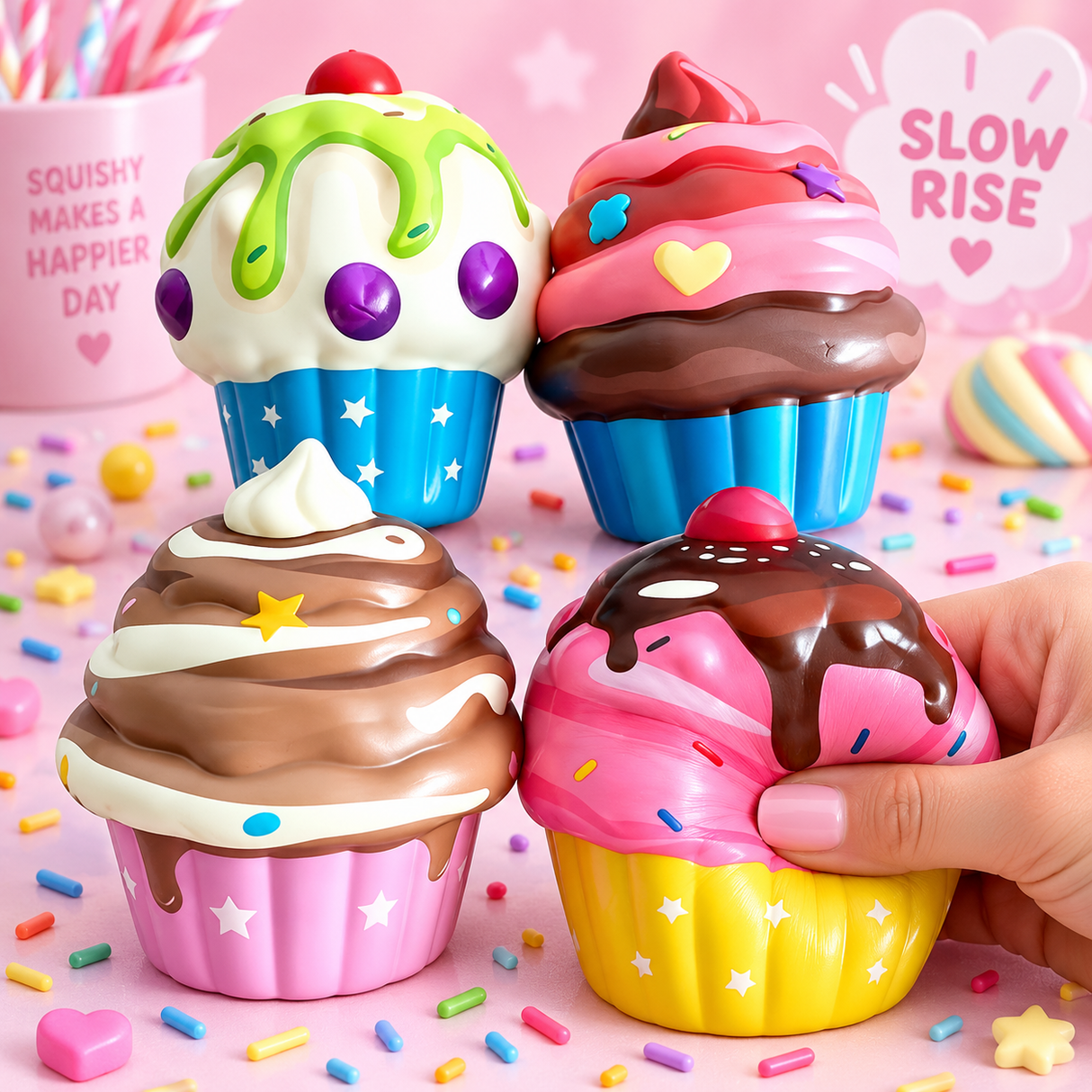 Squishy slowrise cupcake 10 cm