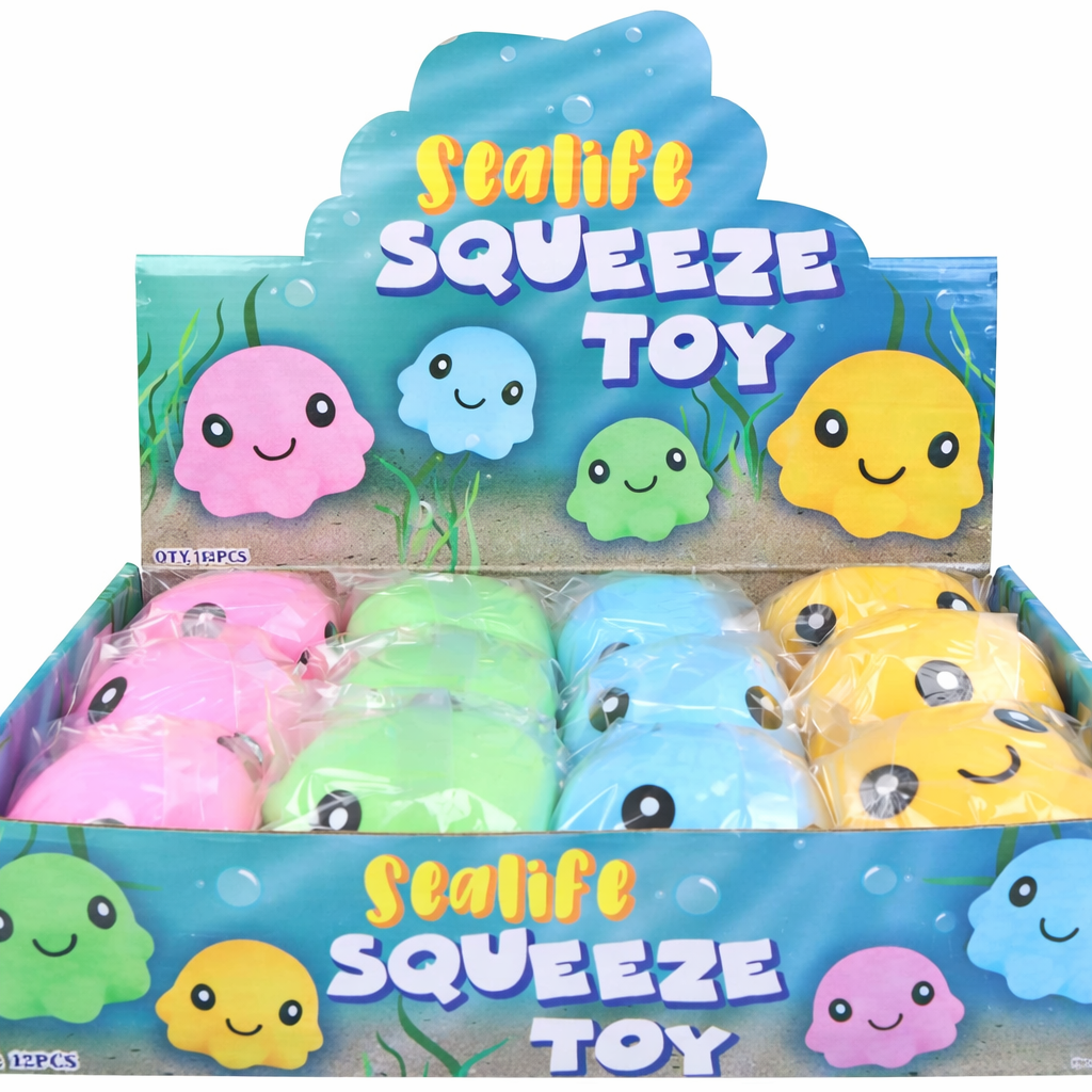 Blæksprutte squishy 12.5 cm