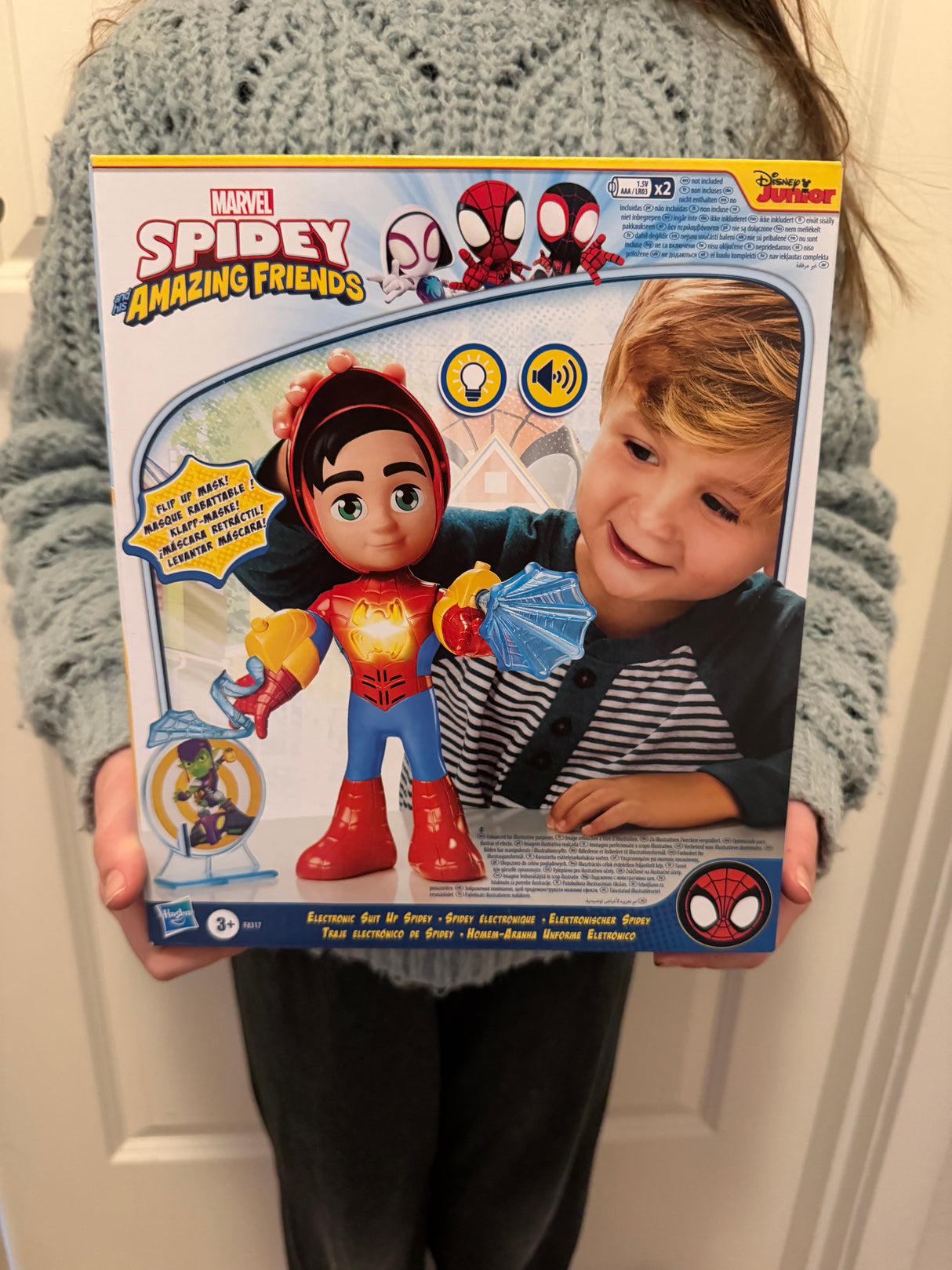 Interaktiv spiderman med tilbehør