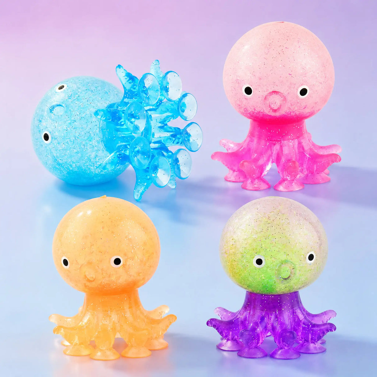 Squishy blæksprutte med sugekop