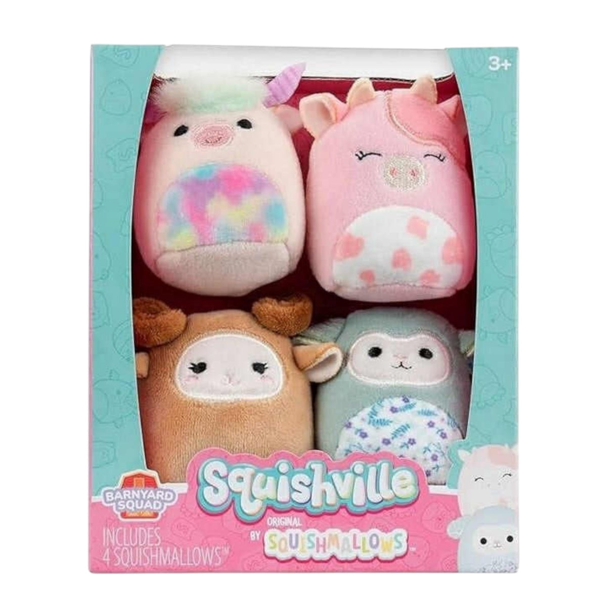4 pack squishmallow 13x15 cm
