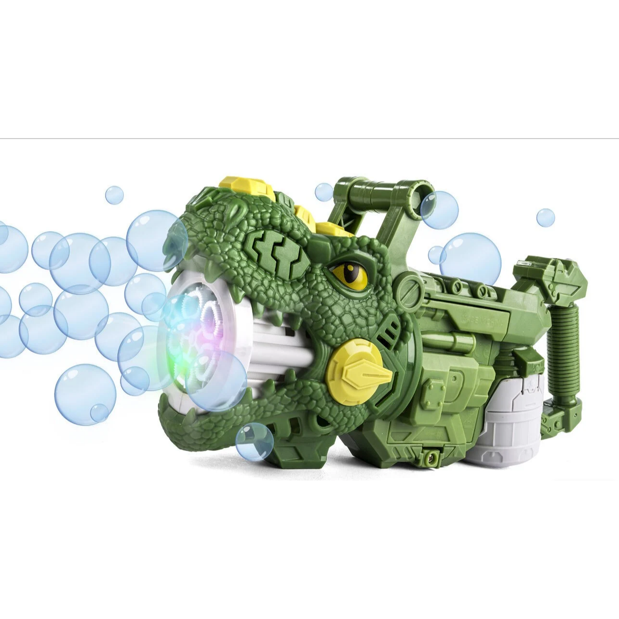 Sæbeboble pistol dinosaur med lys