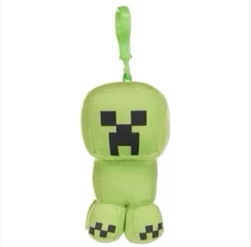 Minecraft bagclip bamse 15 cm (Assorteret model)