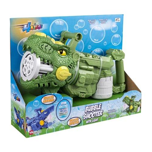 Sæbeboble pistol dinosaur med lys