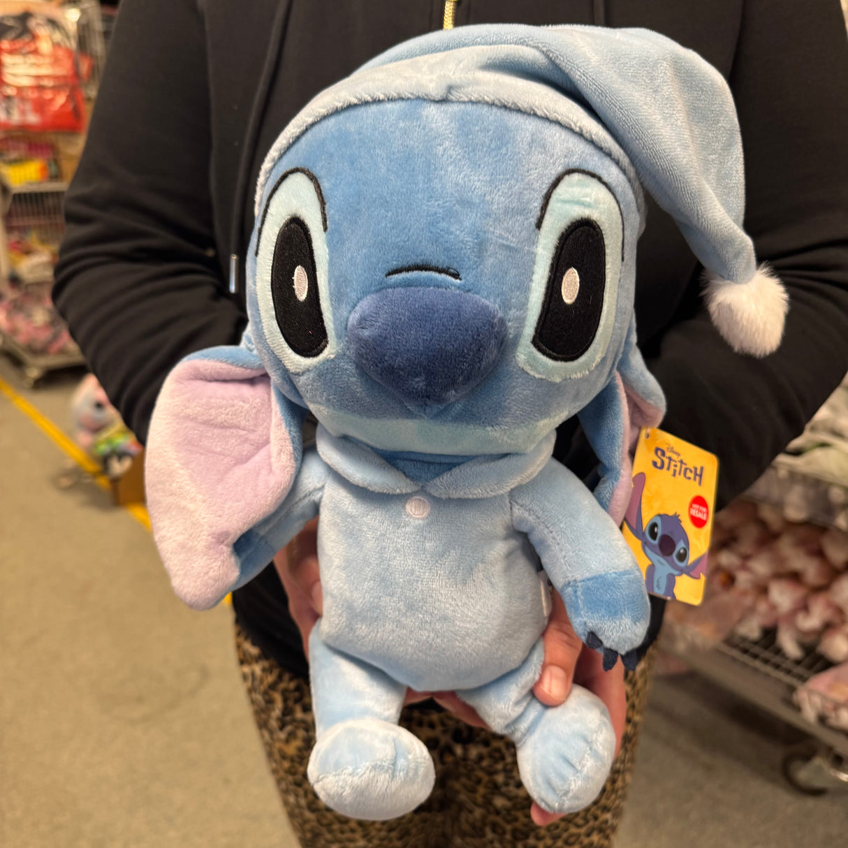 Stitch bamse med nattøj 30 cm