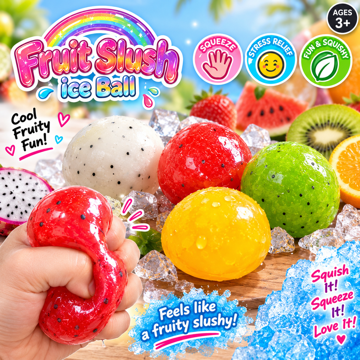 Slushy fruit squishy