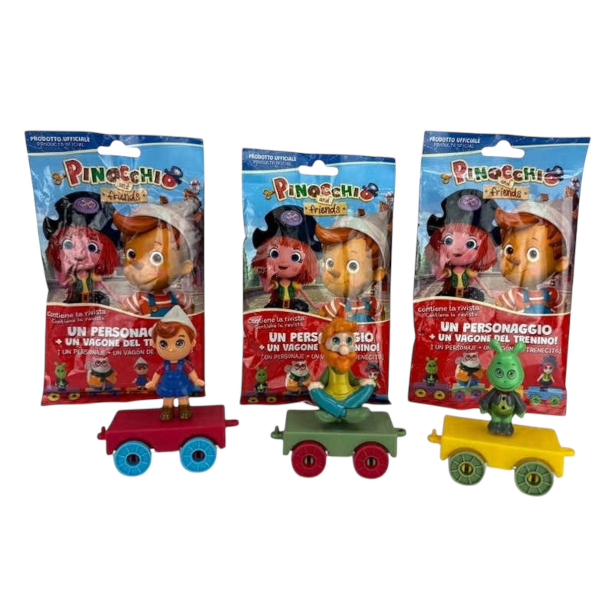 Pinocchio surprise bag med figur og tog