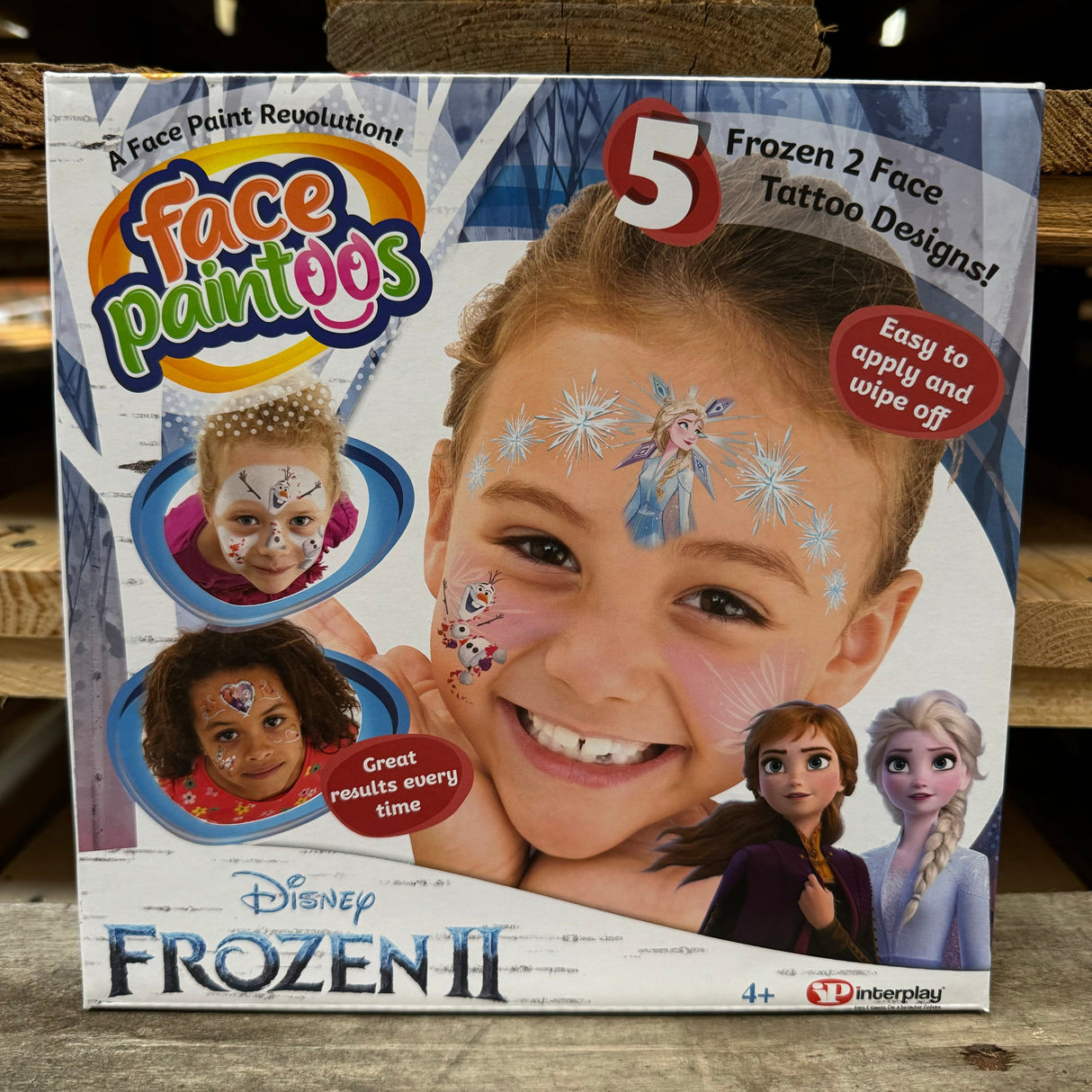 Frozen face paintoos (bemærk dato på vådservietter)