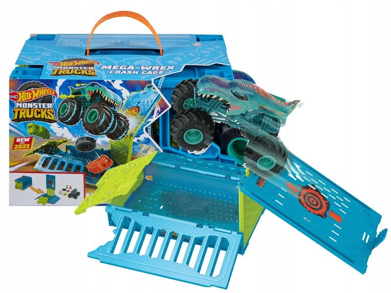 Hotwheels Monster Trucks - Mega-Wrex 1:24 Oversized Crash Cage - Ultimate Crash Fun