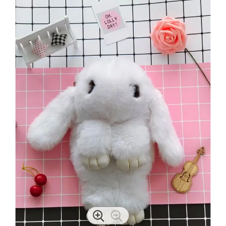 Kanin/Panda plys skuldertaske