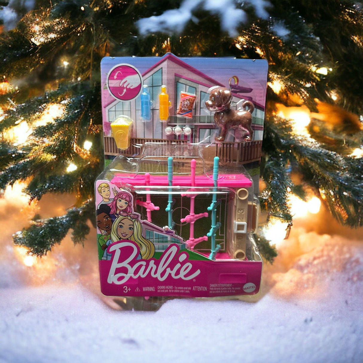 Barbie legesæt med fodbold, hund og accessories