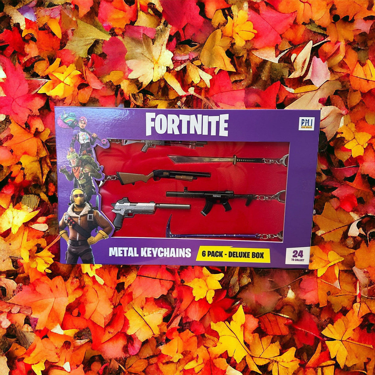 Fortnite gaveæske med 6 metal våben