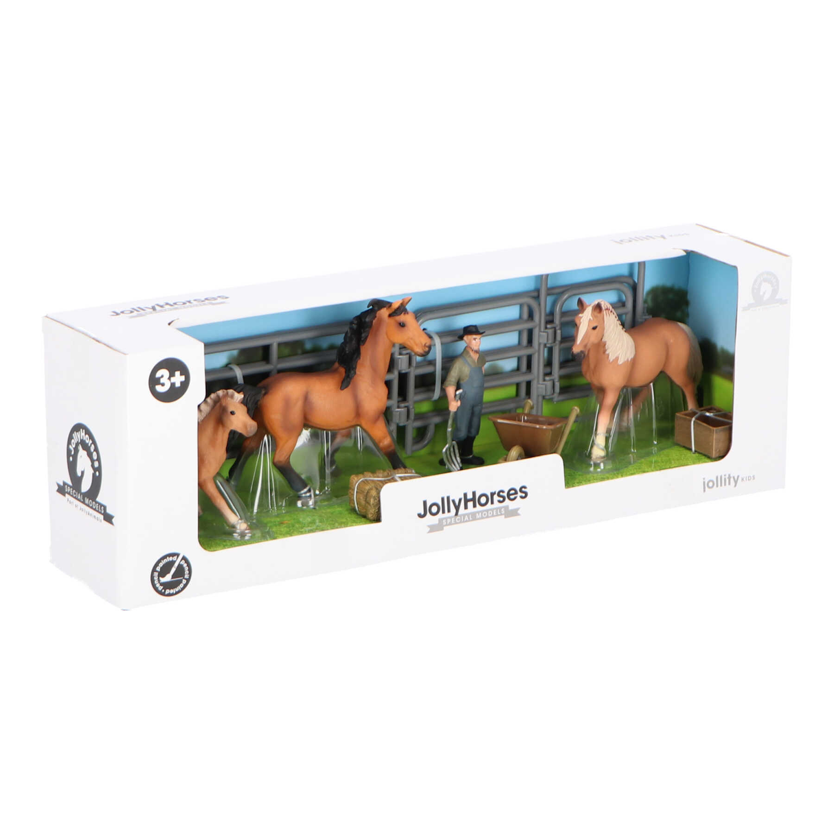 JollyHorses med 3 heste, landmand, mad og mange andre dele