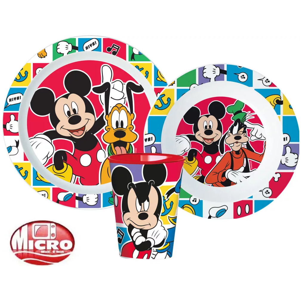 Mickey Mouse 3-delt spisesæt