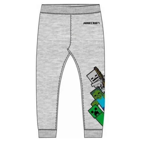 Grå Minecraft Jogging Bukser