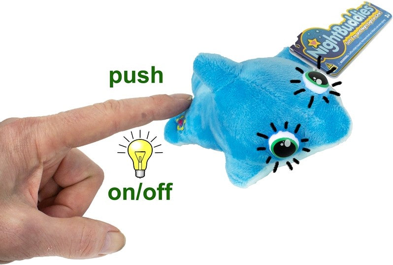 Night buddies bamse med lys (Leveres assorteret)