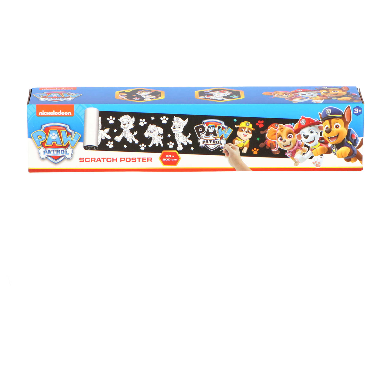Paw Patrol scratch art plakat 200x30 cm