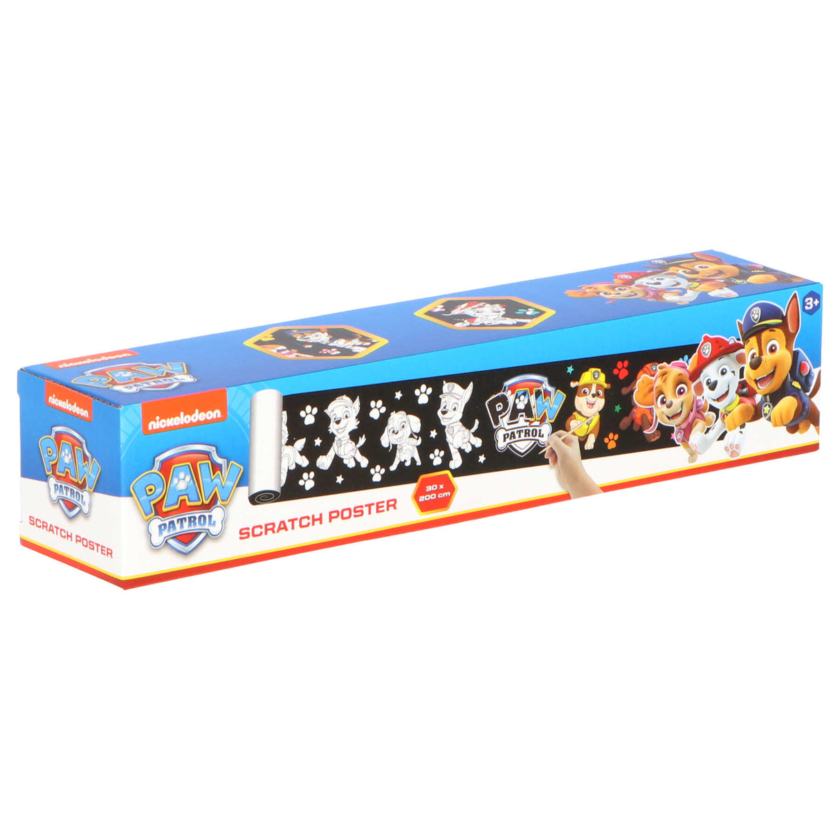 Paw Patrol scratch art plakat 200x30 cm