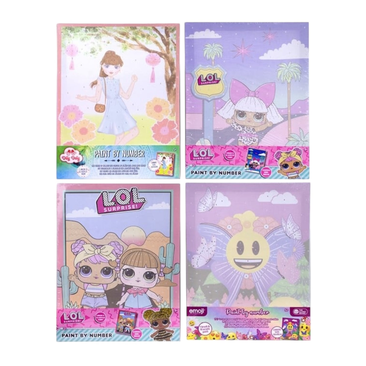 Paint by numbers canvas maleri 30x40 cm (Assorteret)