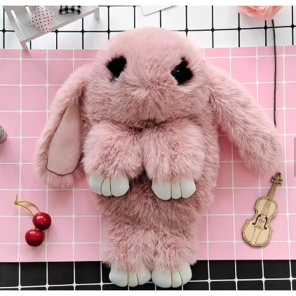 Kanin/Panda plys skuldertaske