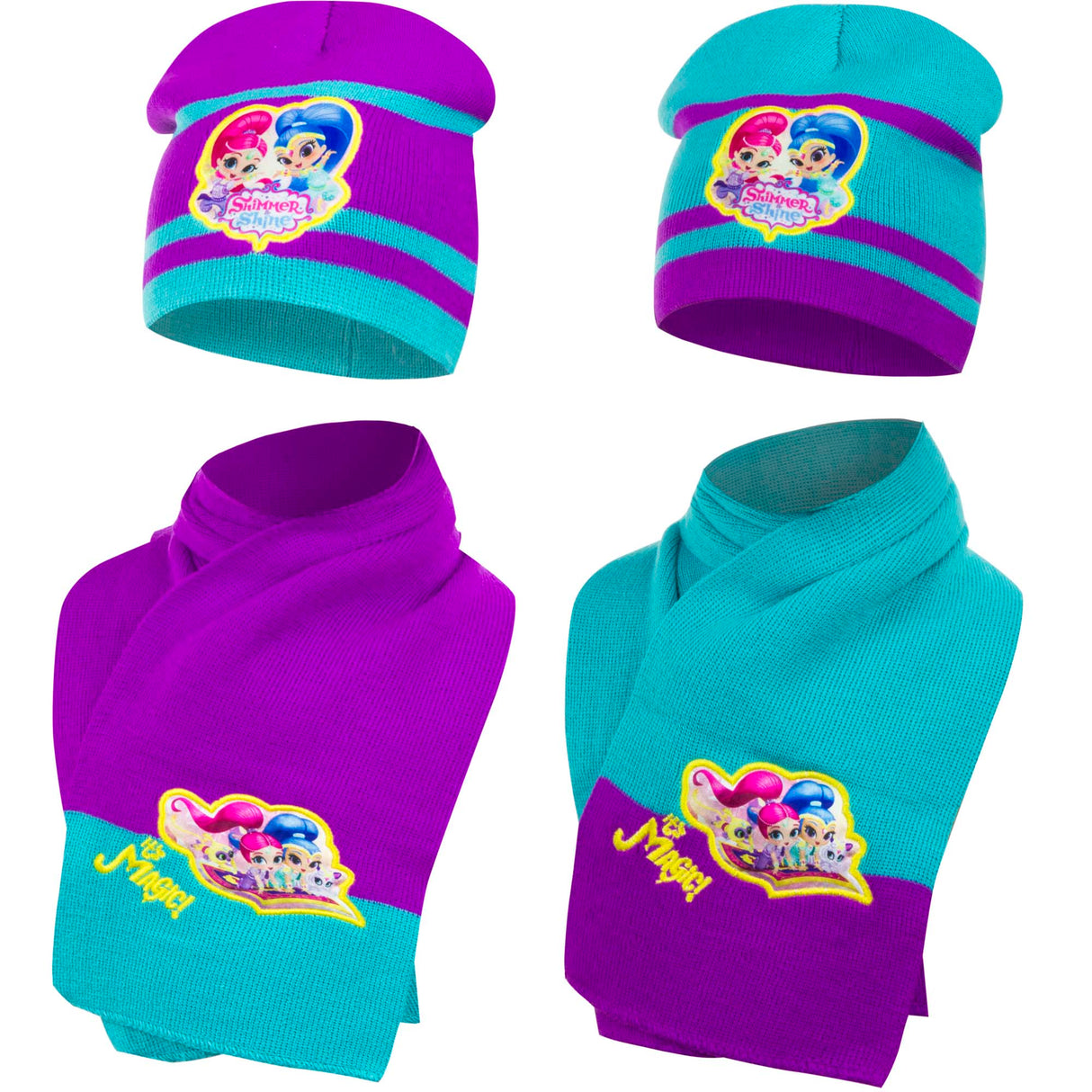 Shimmer & Shine hue og halsterklæde (Assorteret farve)