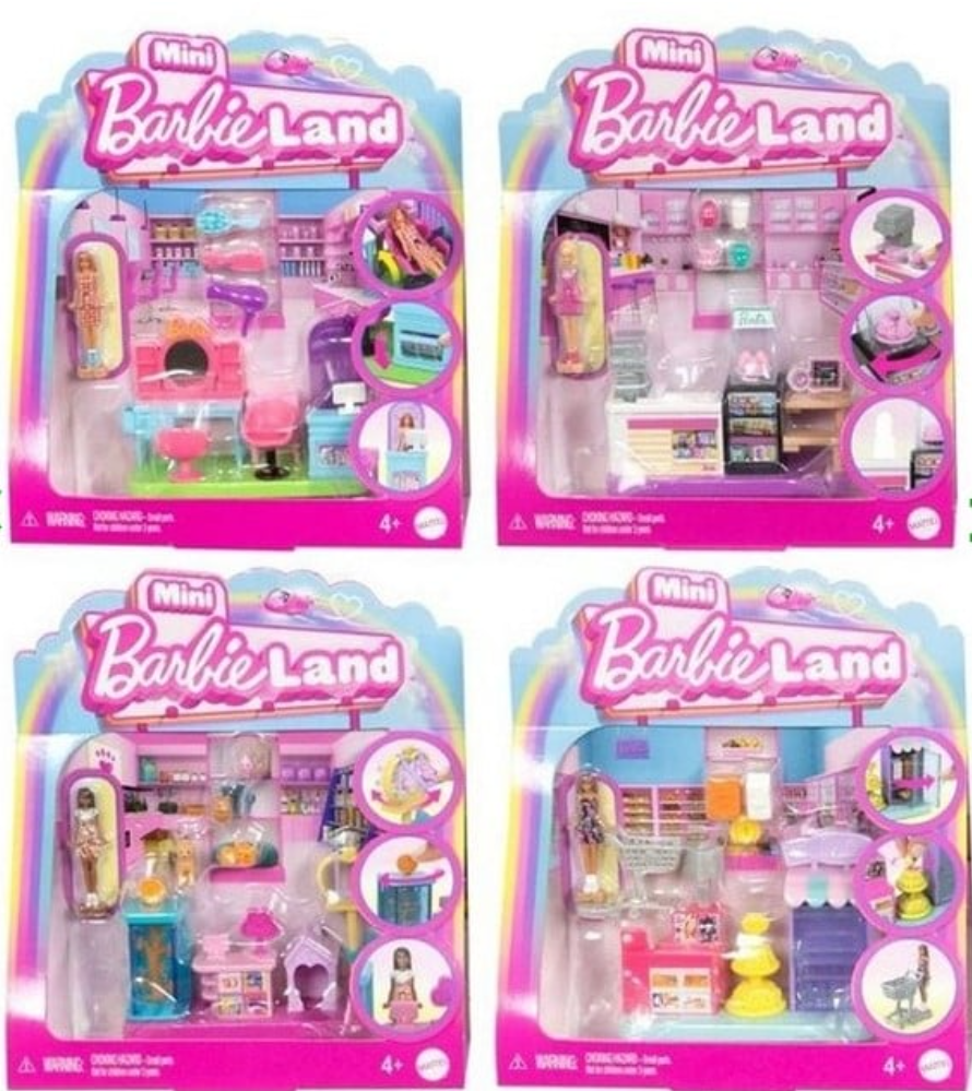Barbie pop up butik legesæt 14x15 cm