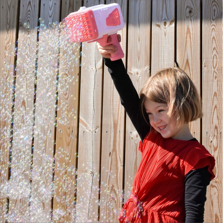 Sæbeboble pistol med lys
