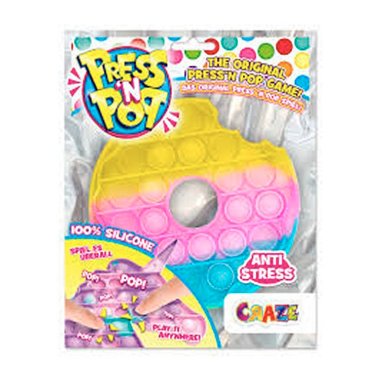 CRAZE XL Press´n Pop Pop-It Game Donut 18,5x24cm