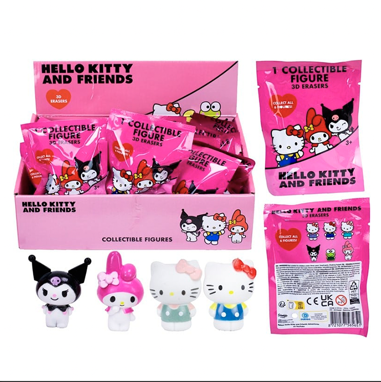 Hello Kitty Surprise 3D figur / viskelæder