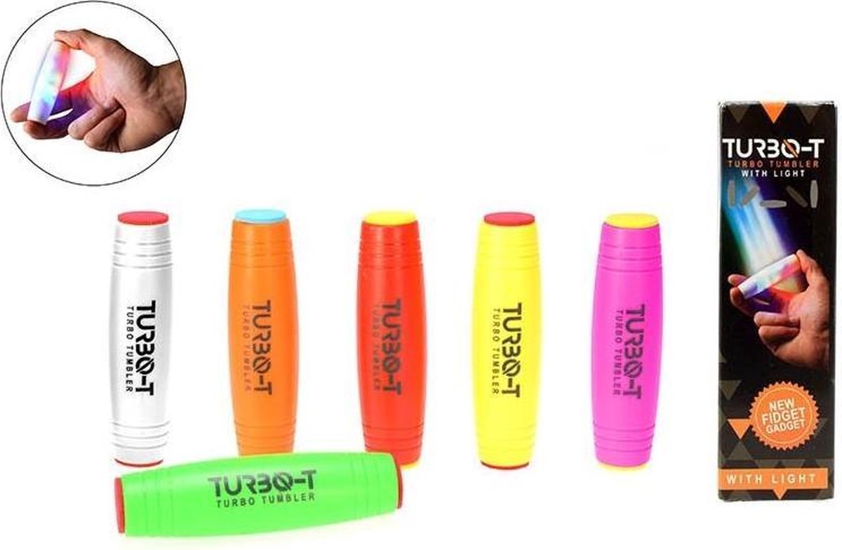 Turbo-T Tumbler med lys (Ass. farve)