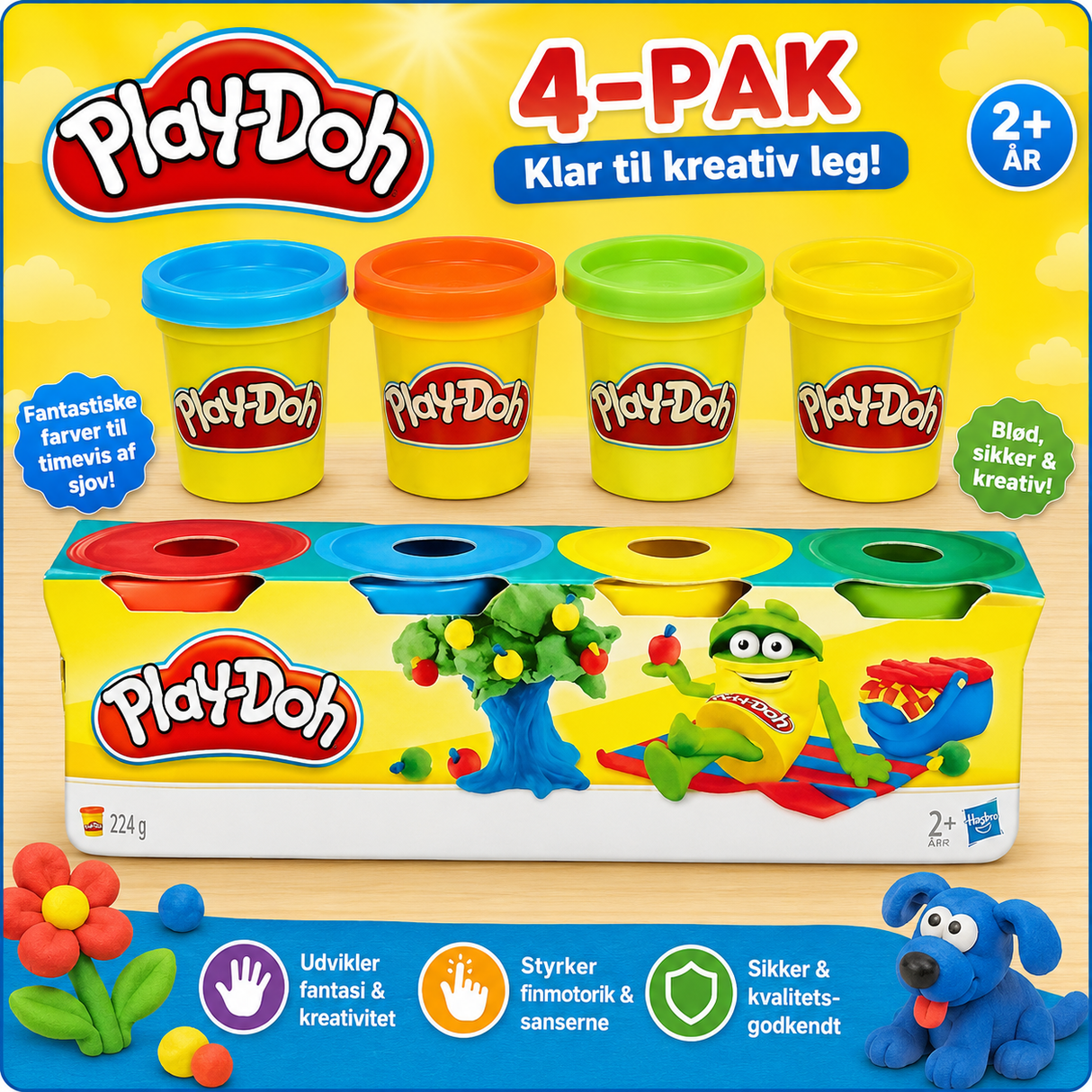 4 pack playdoh modellervoks