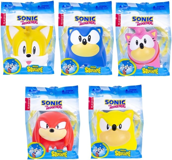 Sonic Mega Squishy 16x22 cm (Assorteret)