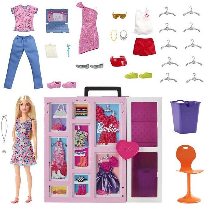Barbie dreamcloset incl tøj og dukke
