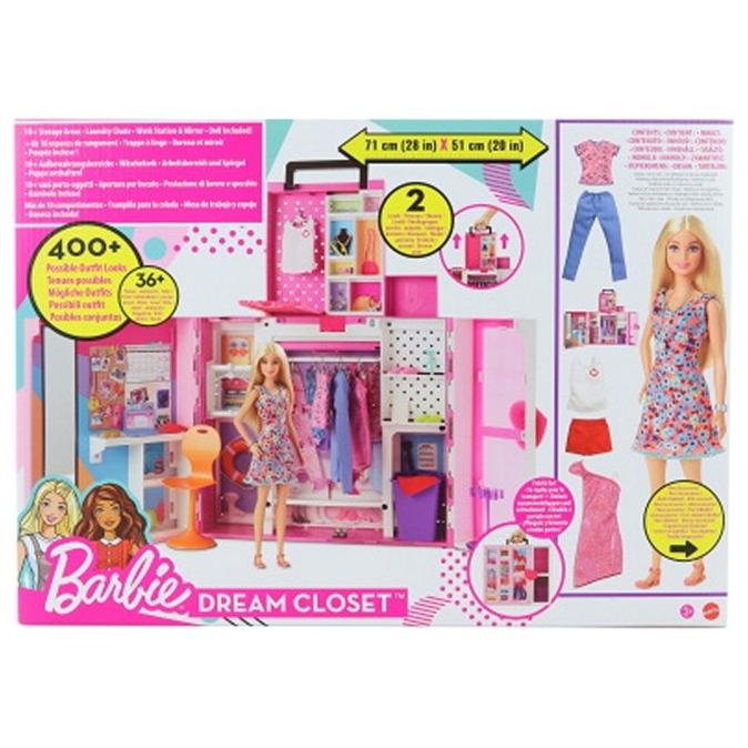 Barbie dreamcloset incl tøj og dukke