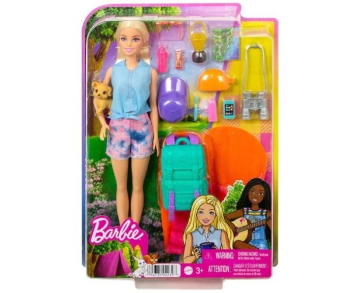 Barbie dukke camping