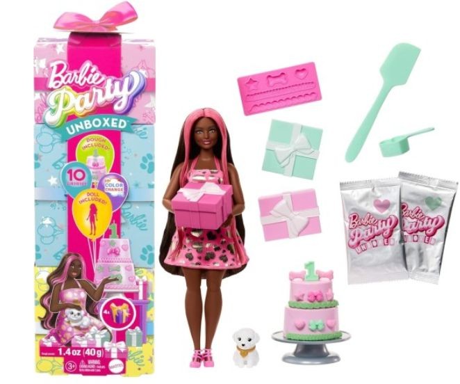 Barbie Party surprise dukke med +10 overraskelser