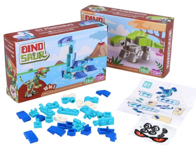 Build your own dinosaur - 28 pcs