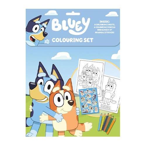 Bluey Malebog med Farver